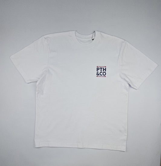 Camiseta manga corta hombre words White