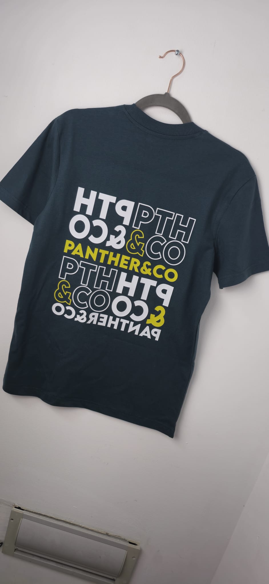Camiseta manga corta hombre Verde words