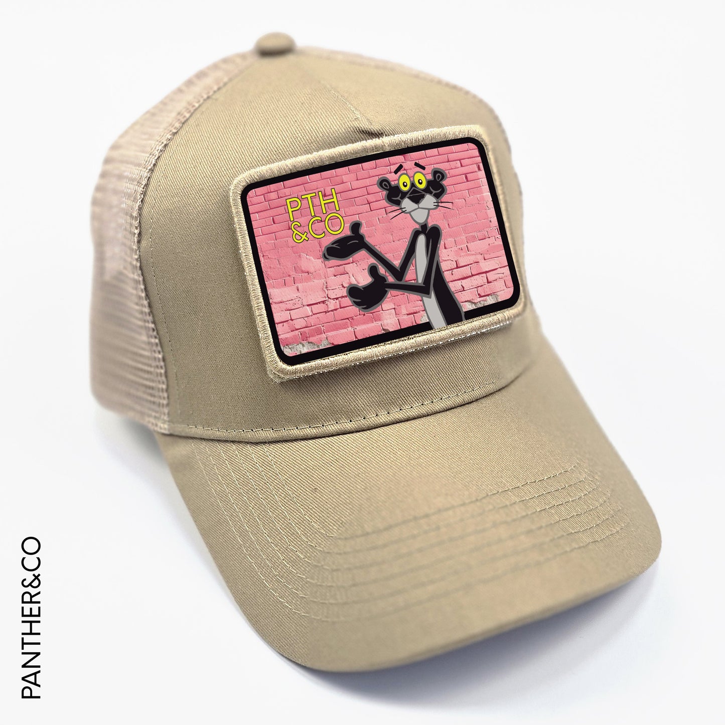 GORRA TRUCKER BEIGE PARCHES INTERCAMBIABLES PNK PTH