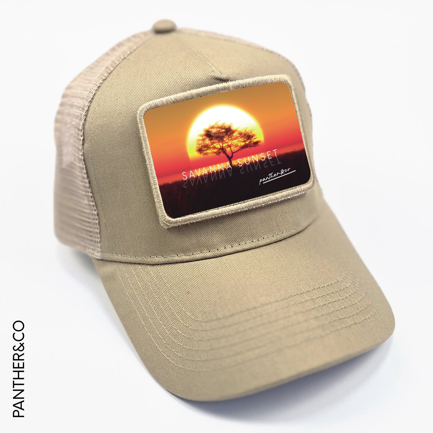 GORRA TRUCKER BEIGE PARCHES INTERCAMBIABLES SUNSET