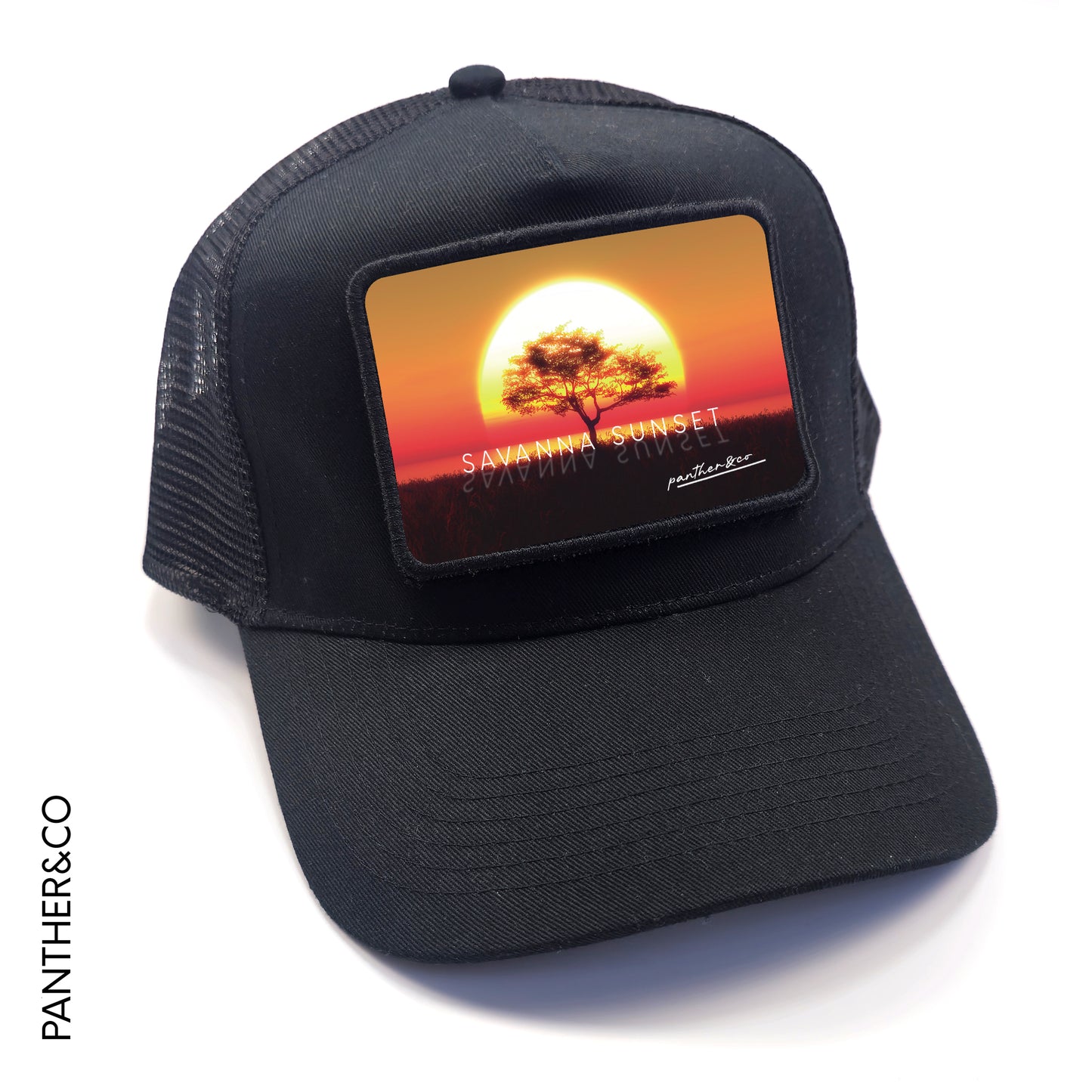 GORRA TRUCKER NEGRA PARCHES INTERCAMBIABLES SUNSET