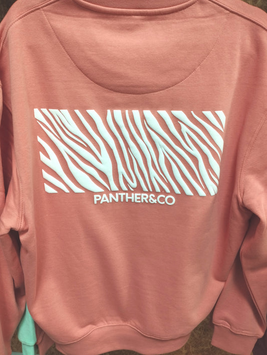 SUDADERA UNISEX CUELLO REDONDO CORAL