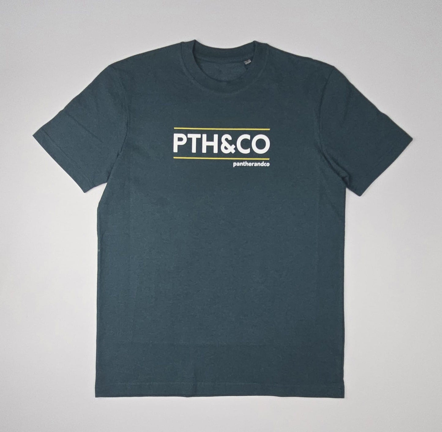 Camiseta manga corta hombre Verde lineal
