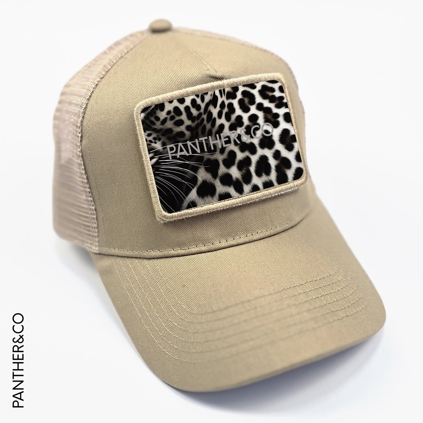 GORRA TRUCKER BEIGE PARCHES INTERCAMBIABLES PRINT BLK